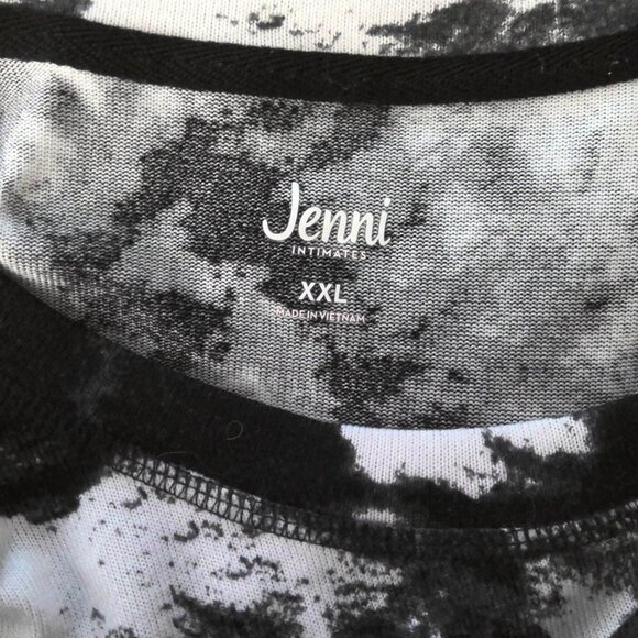 New Jenni Intimates Tie Dye Casual Top Sleep Top Stretch Knit Pullover NWOT XXL - Picture 1 of 6